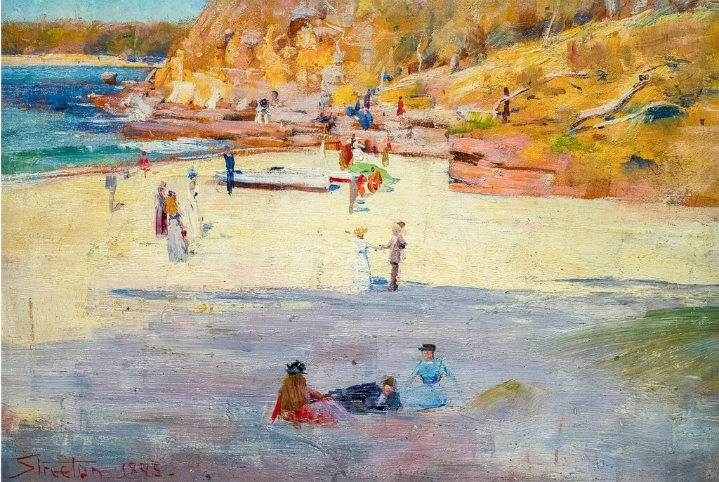 Manly Beach (1895) - Bendigo Art Gallery